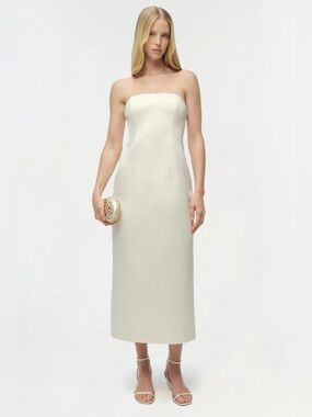 Simkhai | Dresses | Simkhai Adalys Strapless Jersey Dress In Slight Off White